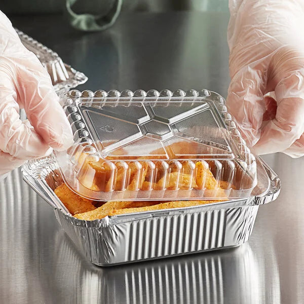 1lb. Oblong Foil Containers with Lid