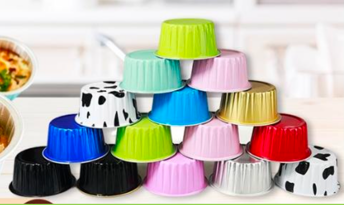 130 ml Aluminium Round Foil Tins with Lids