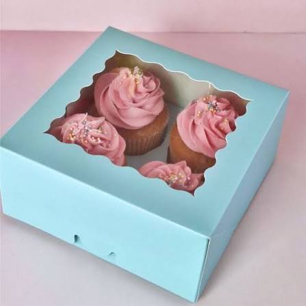 4 Cavity Cupcake Box