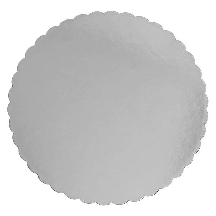 8 inch Gold Scalloped Cake Board