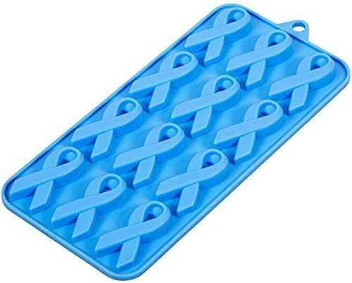 Wilton Breast Cancer Cause Ribbon Silicone  Moulds