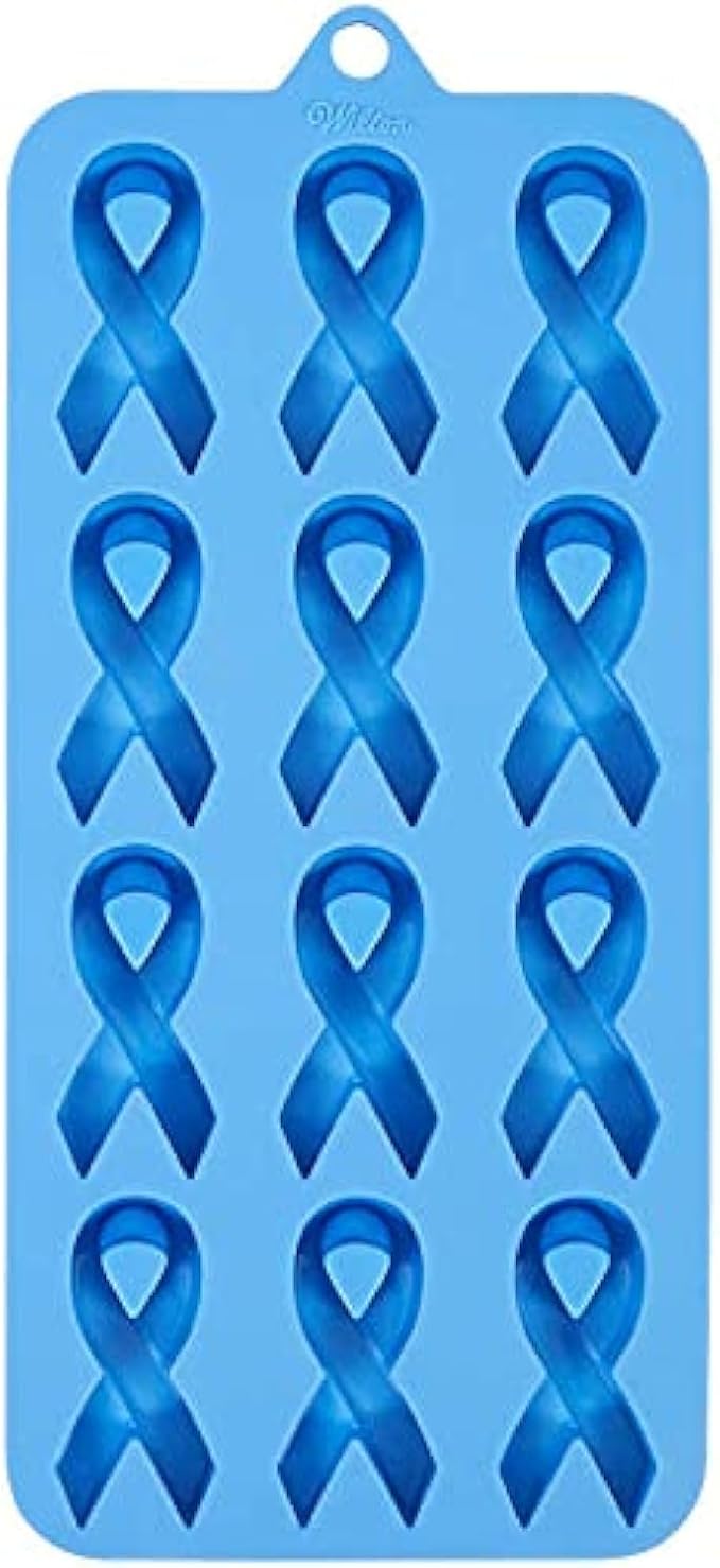 Wilton Breast Cancer Cause Ribbon Silicone  Moulds