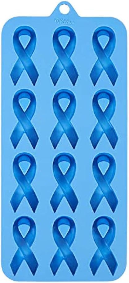 Wilton Breast Cancer Cause Ribbon Silicone  Moulds