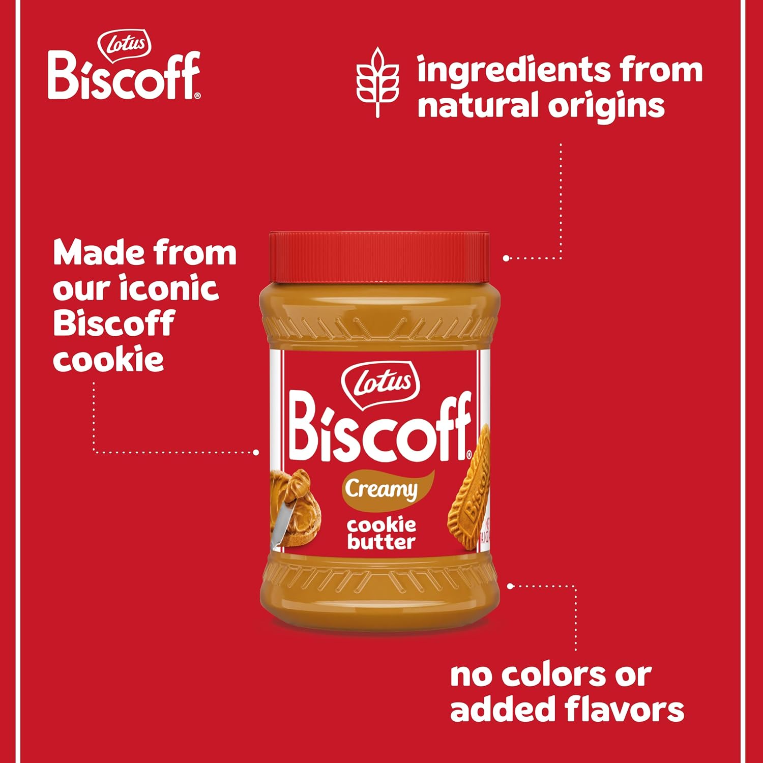Lotus Biscoff Cookie Butter Spread Creamy non GMO + Vegan