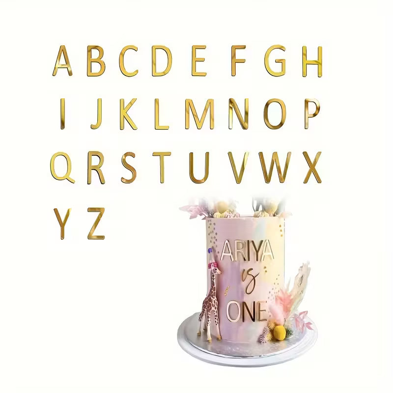 Letter Cake Decorations