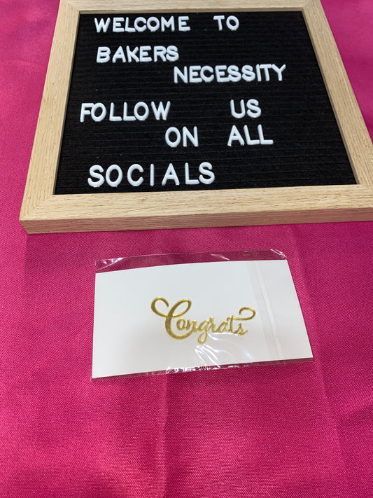 Congrats Cake Charm
