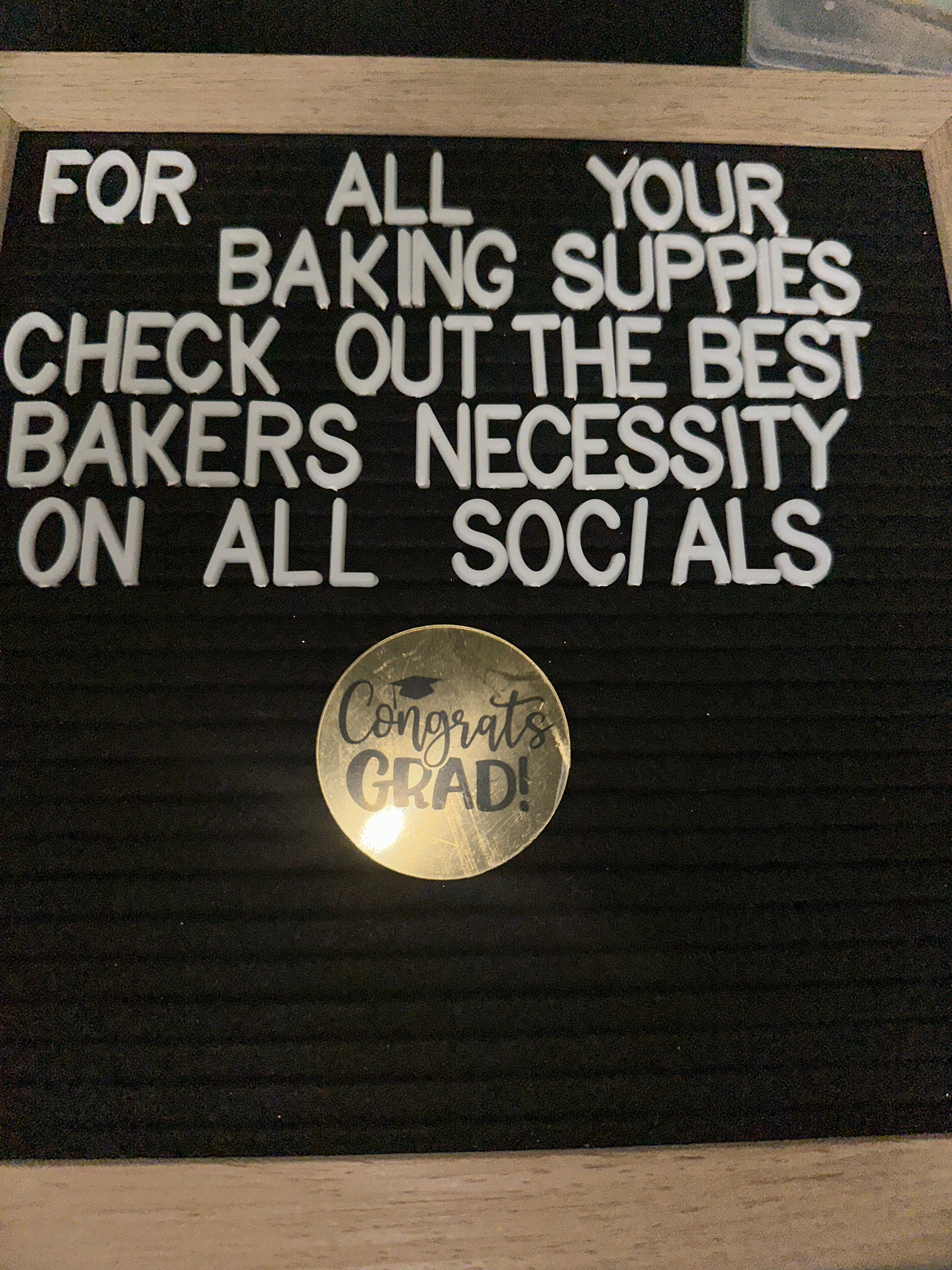 Congrats Grad Cake Charm