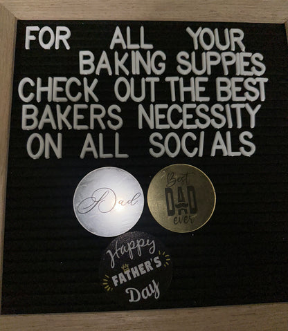 Father's Day Cake Charm