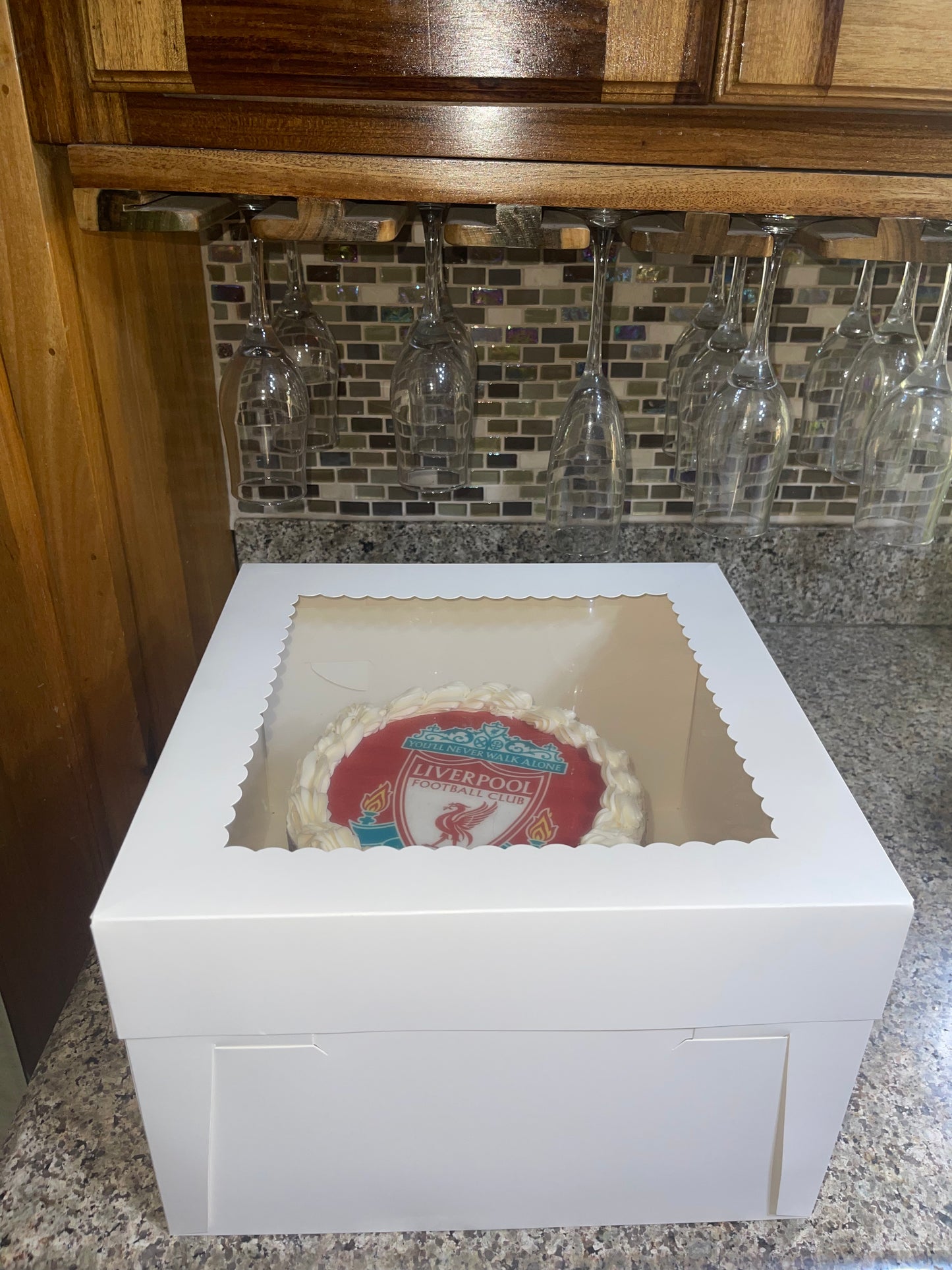 12 ×12 × 8 Window Cake Box