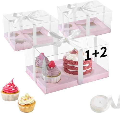 2 Cavity Clear Bento Box