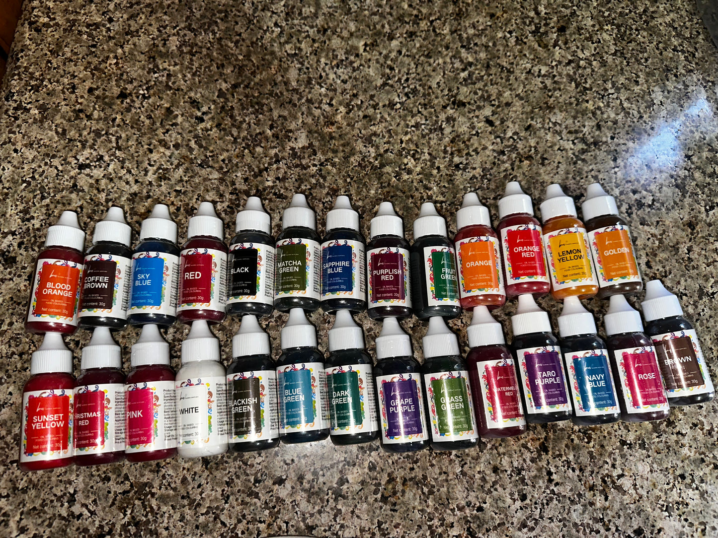 Oil Based Food Colouring