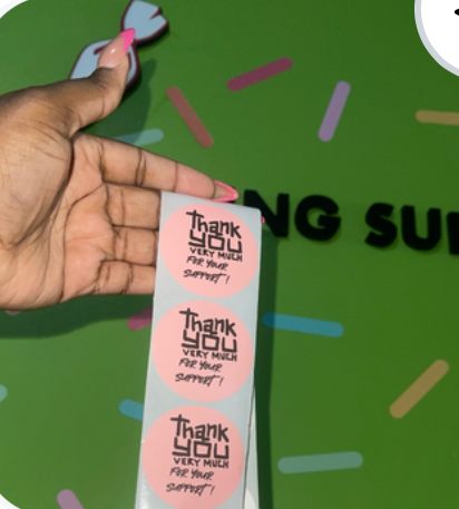 Thank You Very Much for Your Support Stickers