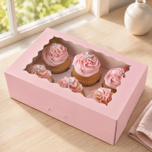 6 Cavity Cupcake Box