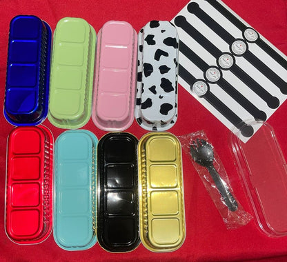 Mini Loaf Pans with Sporks and Stickers