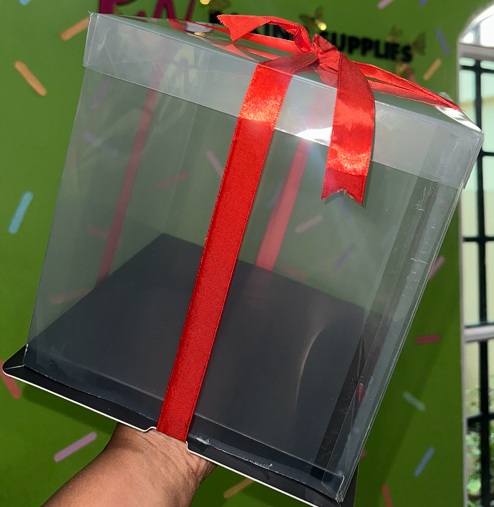 Double Deck Clear Cake Box