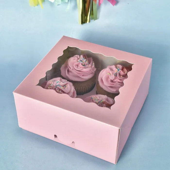 4 Cavity Cupcake Box