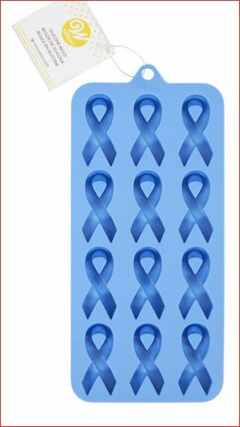 Wilton Breast Cancer Cause Ribbon Silicone  Moulds