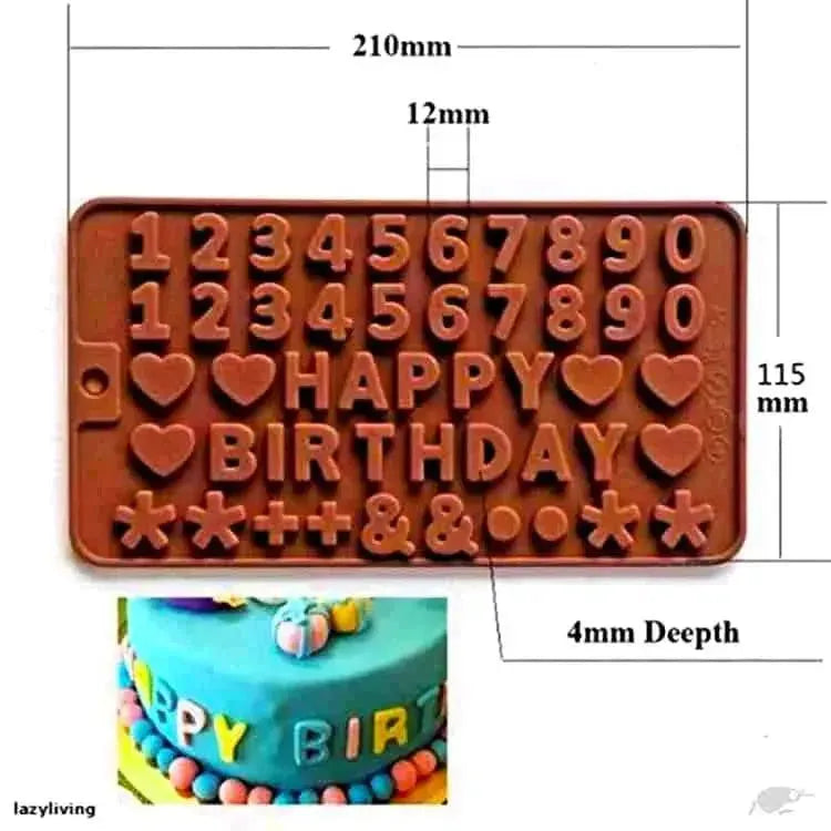 Happy Birthday Chocolate   Mold